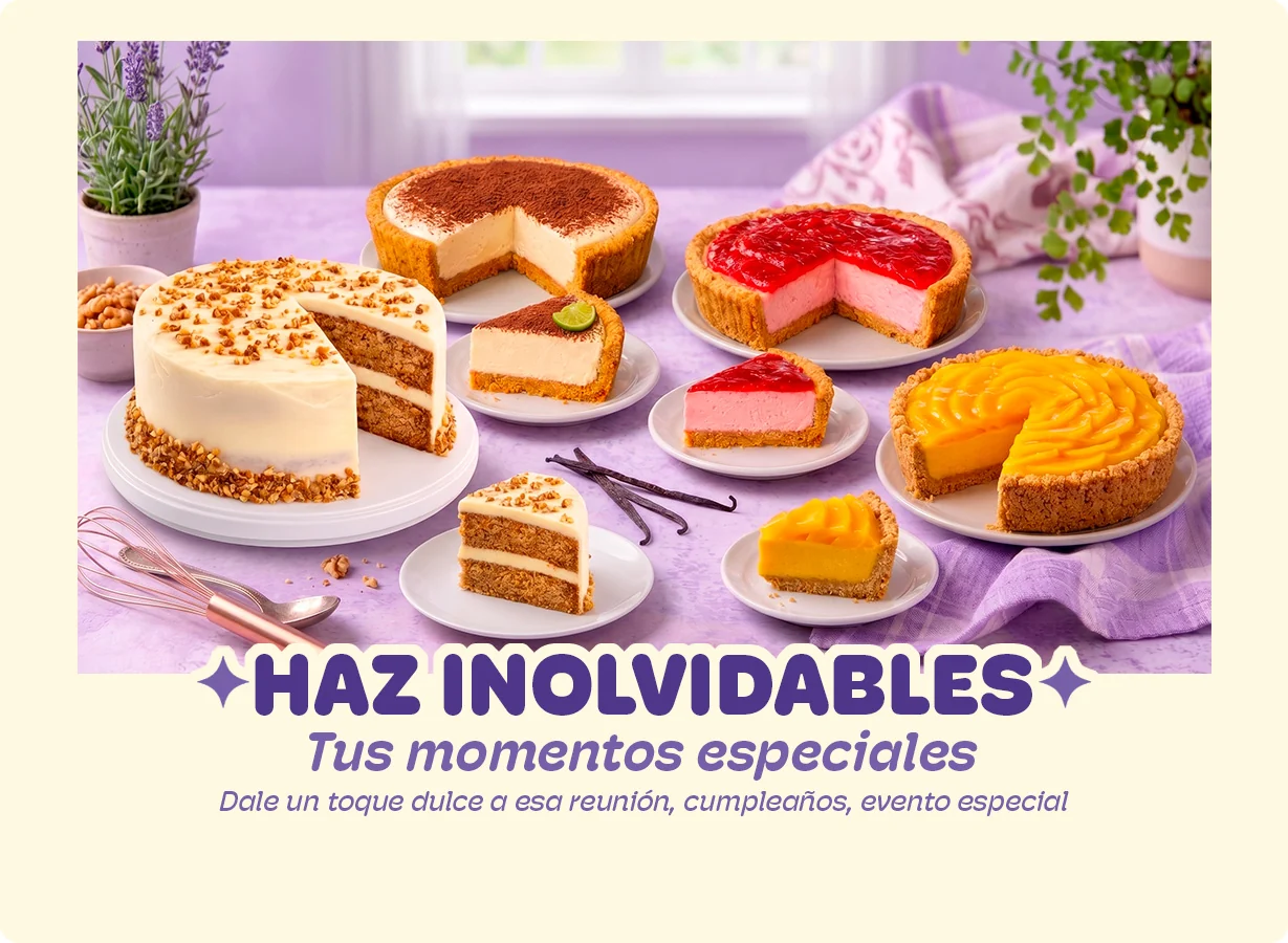 Haz inolvidables tus momentos especiales con pasteles y pays artesanales de Peko Peko.